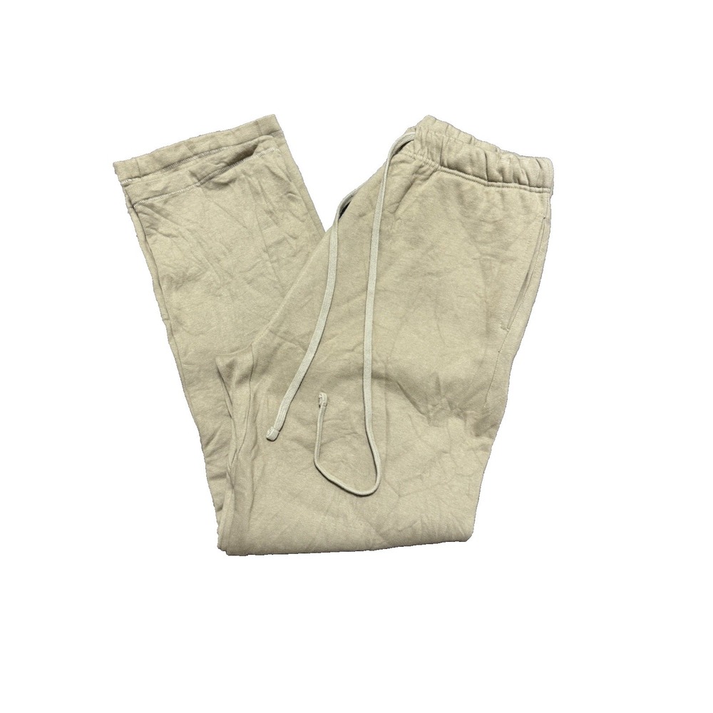 Mnml Every Day Sweatpants Tan Brown Pockets Fleece Drawstring Men's Size Large